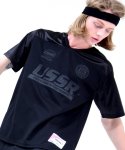 씨오엠이(COME) [UNISEX] USSR Printed Football T-Shirt (BLACK)