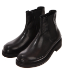 릴리즘프로덕트(RELIZMPRODUCT) RELIZMPRODUCT Black Kip Leather Block Chelsea Boots