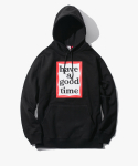 해브 어 굿 타임(HAVE A GOOD TIME) Frame Pullover Hoodie - Black