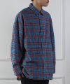 FLANNELETTE OVER SHIRTS(BLUE)