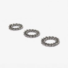 [Unisex] Addictive Silver Chain Ring (Surgical Steel)/ 에딕티브 실버체인 반지