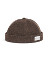 WOOL BRIMLESS CAP (brown)