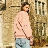 [SS18 Peanuts] Elbow Patch Sweatshirts(Pink)