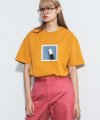 CAT FOOTED T-SHIRT _2018 in Mustard