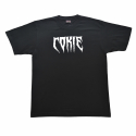 코키(COKIE) 로고 티셔츠-블랙