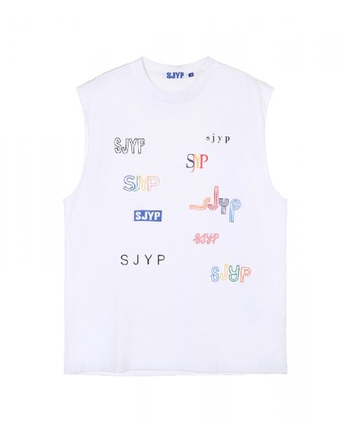 에스제이와이피(SJYP) 여성 로고 프론트 슬리브리스 티셔츠 PWMS2WX15900 001 - 39,500원 | 무신사 스토어