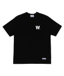 웬아이워즈영(WHENIWASYOUNG) W 로고 티셔츠 (블랙)