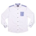 레꼴로헤(LES COLORER) 화이트 & 블루 스트라이프 셔츠