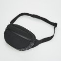 스트레치엔젤스(STRETCH ANGELS) [N.E.O] Round front zipper belt bag (Black)