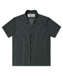언더에어(UNDERAIR) Club Stripe Half Shirts - Khaki