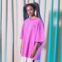 발란트(BALANT) 피그먼트 패션 슬로건 티셔츠 - 핑크