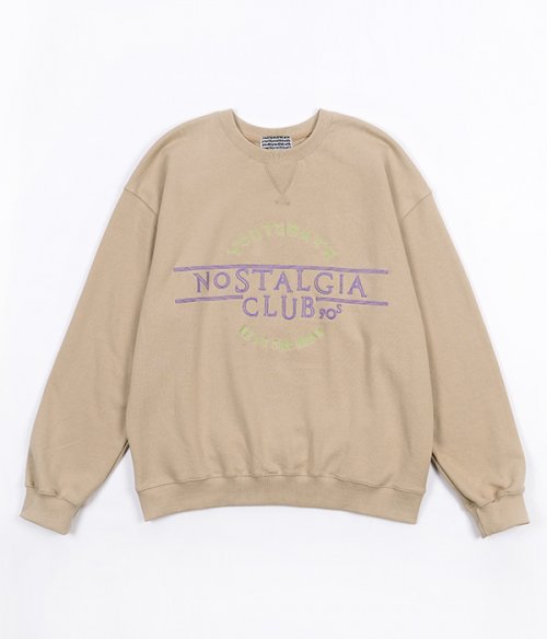 Musinsa Youthbath Overfit Nostalgia Sweatshirt Beige