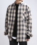 쟈니웨스트(JHONNY WEST) Wooltan Check Shirts (Cream)