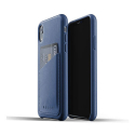 무쪼(MUJJO) Full Leather Wallet Case for iPhone Xr - Blue