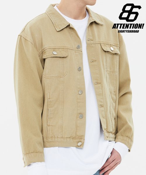 86로드(86ROAD) STANDARD TRUCKER JACKET(Beige) - 47,200원 | 무신사 스토어