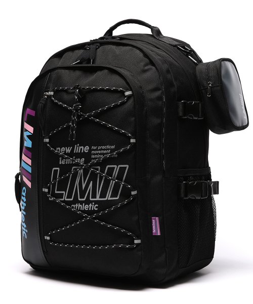 MUSINSA LEMINE Half Pocket Backpack Reflect BK