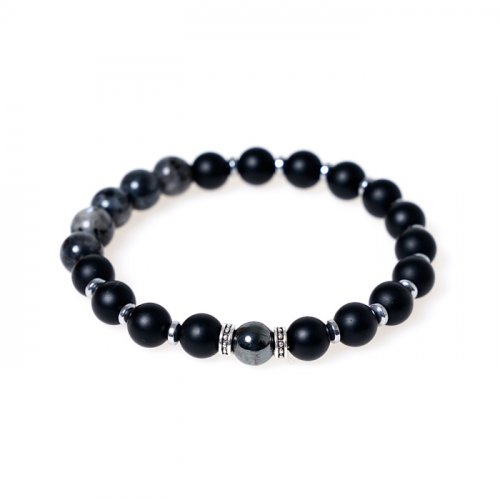 Jade Nix Couple Bracelet (C1902-AC477BK)
