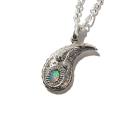 크루치(KRUCHI) Opal paisley necklace (silver)