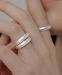 티오유(TOU) [Silver925] 96 Semi Matte Bulging Silver Ring