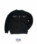 탄탄(TANTAN) 톤업 스웨트셔츠(레터링ver) - 블랙