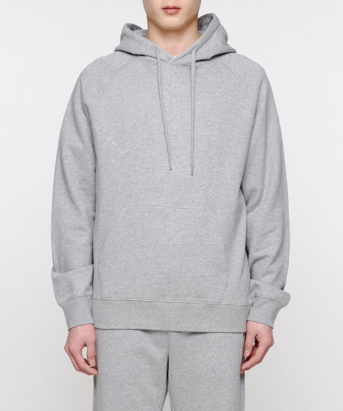 MUSINSA MUSINSA STANDARD HOODED SWEATSHIRT MELANGE GRAY