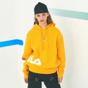 스테레오 바이널즈(STEREO VINYLS) [SS19 STEREO X FILA] Logo Hoody(Yellow)