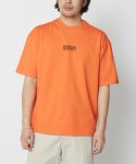 유니버셜 오버롤 로고 티셔츠 오렌지