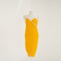 비비드솔리드(BB'DESOLI'DE) 베이직 랩 드레스 - 옐로우