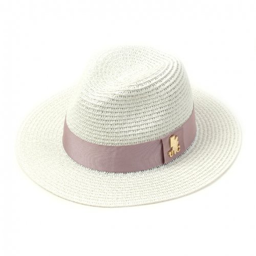 UNIVERSAL CHEMISTRY - Pink Line Summer White Fedora