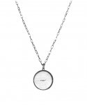 월간(WOLGAN) Disk Pendant Necklace [Silver]