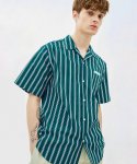 에어펀치(AIRPUNCH) Stripe Shirt_green