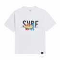 비욘드클로젯(BEYOND CLOSET) [B.C X S.S]서핑보드 그래픽 1/2 티셔츠 화이트