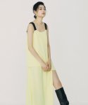 온느(ONNE) Unbal Twofold Maxi Dress Light Yellow