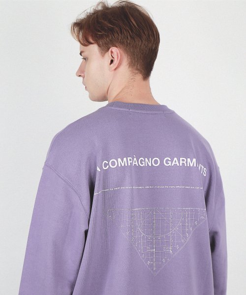 MUSINSA CPGN STUDIO A SET SQUARE SWEATSHIRT LAVENDER PURPLE