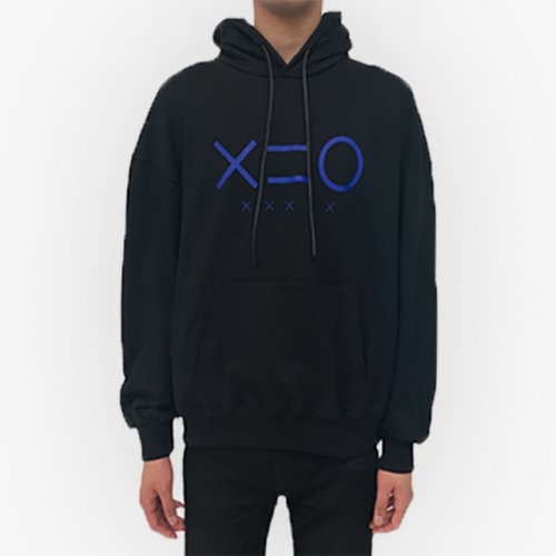 도조(DOZOH) BLUE F LOGO HOODIE SWEATSHIRTS(BLACK) - 72,000원 | 무신사 스토어