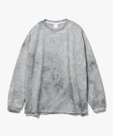 제로(XERO) Oversize Water Washed L/S T-Shirts [Grey]