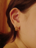 피오레(FIORE) melted roll earring