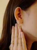 피오레(FIORE) twist ring earring