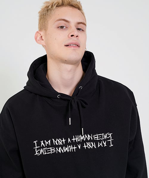 아임낫어휴먼비잉(I AM NOT A HUMAN BEING) Basic Logo Hoody (4color) - 39,500원 | 무신사 스토어