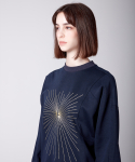 에스에스큐알(SSQR) Women Embroidered Sweatshirt ZOC_01_NAVY