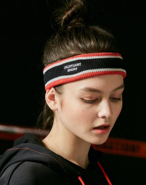 질스튜어트 스포츠 뉴욕(JILLSTUART SPORT NEWYORK) Foley Hairband 블랙 컬러블록 면혼방 남성 헤어밴드JESE9F503BK - 10,000원... 
