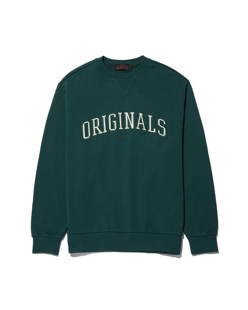 Musinsa Beslow Originals Arc Logo Sweatshirt Deep Green