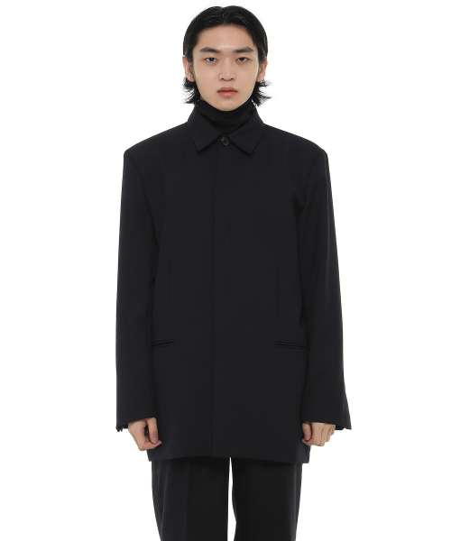 로코베이직(LOCOBASIC) J001 / 히든 오버 셔츠 블레이져 - 159,000원 | 무신사 스토어