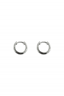 월간(WOLGAN) Black_Basic Ring Earring(Silver)
