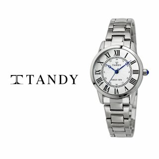 탠디(TANDY) 클래식 커플 메탈 손목시계 T-3714 여자 화이트