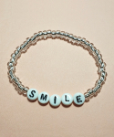 봉보(BONBEAU) Smile initial beads bracelet 이니셜 비즈팔찌 3color