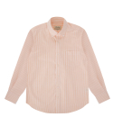 벨리프(BELLIEF) Stripe Oxford cotton Button Down Collar shirt (Orange)