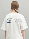 리플레이컨테이너(REPLAY CONTAINER) RE rectangle T-shirts (blue)