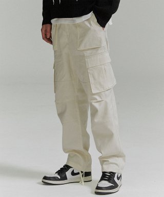 낫포너드 Cargo Pocket Pants - Cream