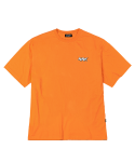 널디(NERDY) 로고 그래픽 반팔 티셔츠 오렌지
